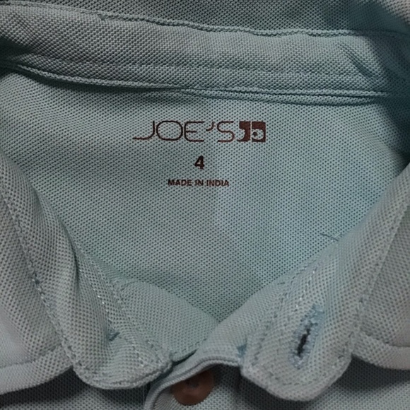 Joe’s Boy’s Polo Shirt Blue Short Sleeve - Picture 4 of 4